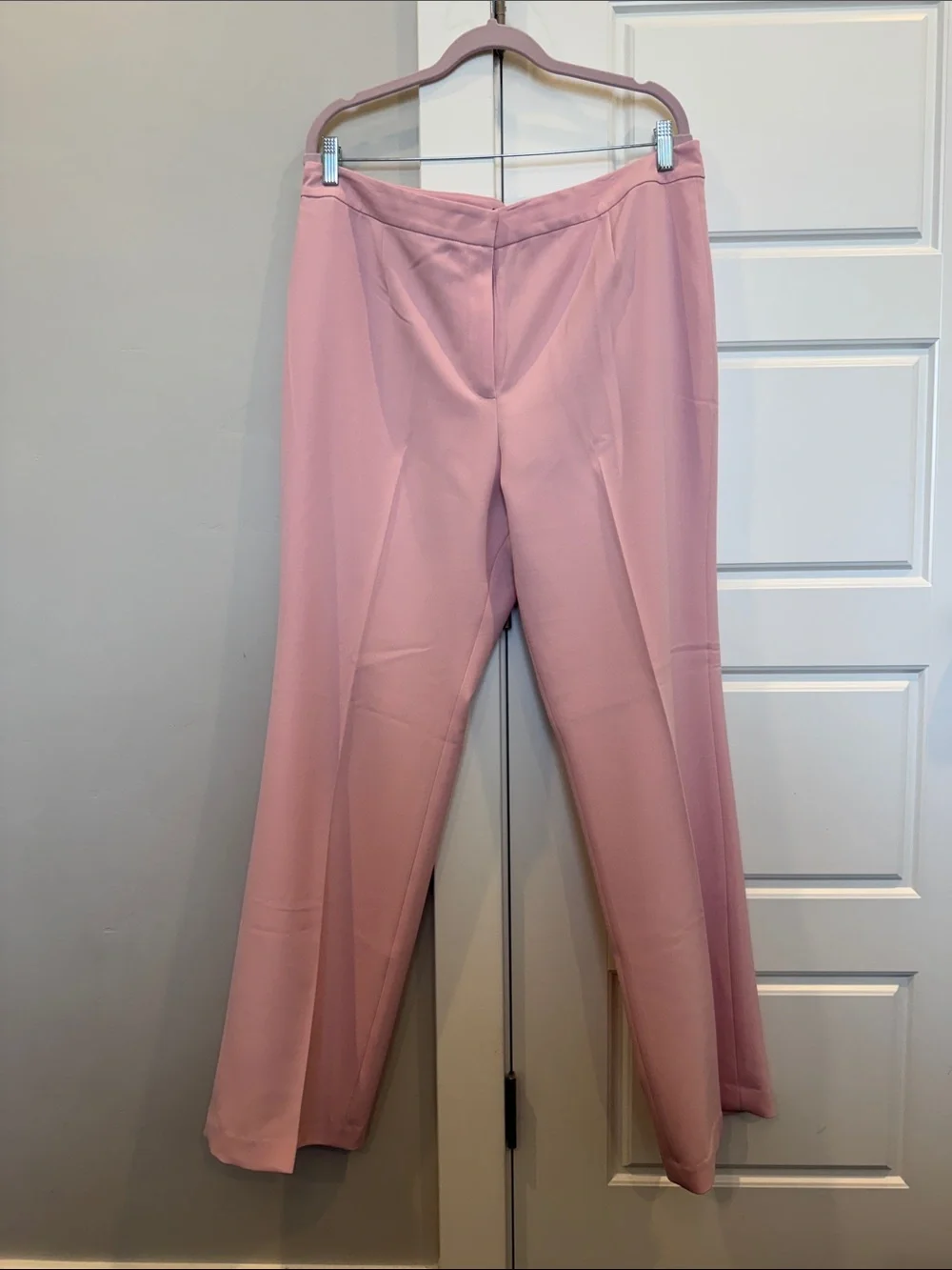 Kasper Pink Wide-Leg Jumpsuit Pants